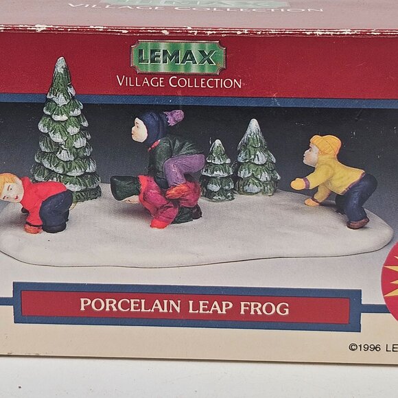Lemax Figurine Playing Lead Frog Porcelain Christmas Decor Vintage Holiday - Picture 2 of 10